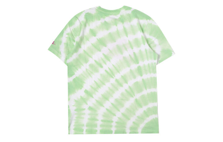Nike Sportswear Version Tie Dye Printing Logo Short Sleeve White / Grass Green CU6929-100