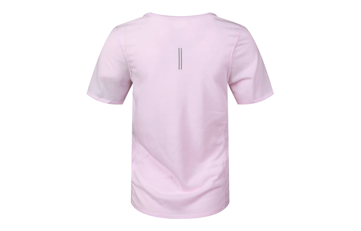 (WMNS) Nike City Sleek Dri-FIT Quick Dry Running Short Sleeve Pink T-Shirt CU3235-663