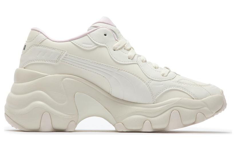 (WMNS) PUMA Pulsar Wedge Logo Play 'White Pink' 395450-01
