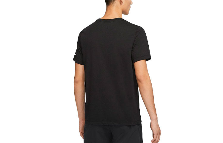 Nike Rafa Casual Sports Round Neck Tennis Short Sleeve Black DA5400-010