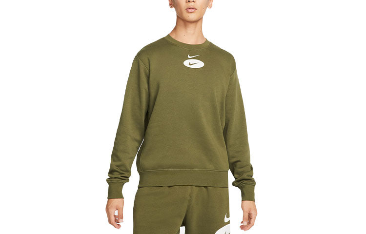 Nike League As Sportswear Sl Bb Crew 'Olive Green' DM5461-326