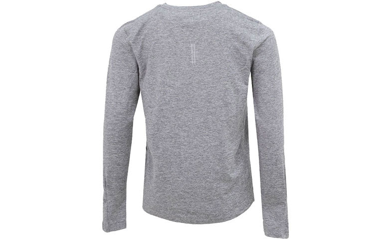 (WMNS) Nike Running Sports Round Neck Quick Dry Long Sleeves Gray T-Shirt CU3278-084