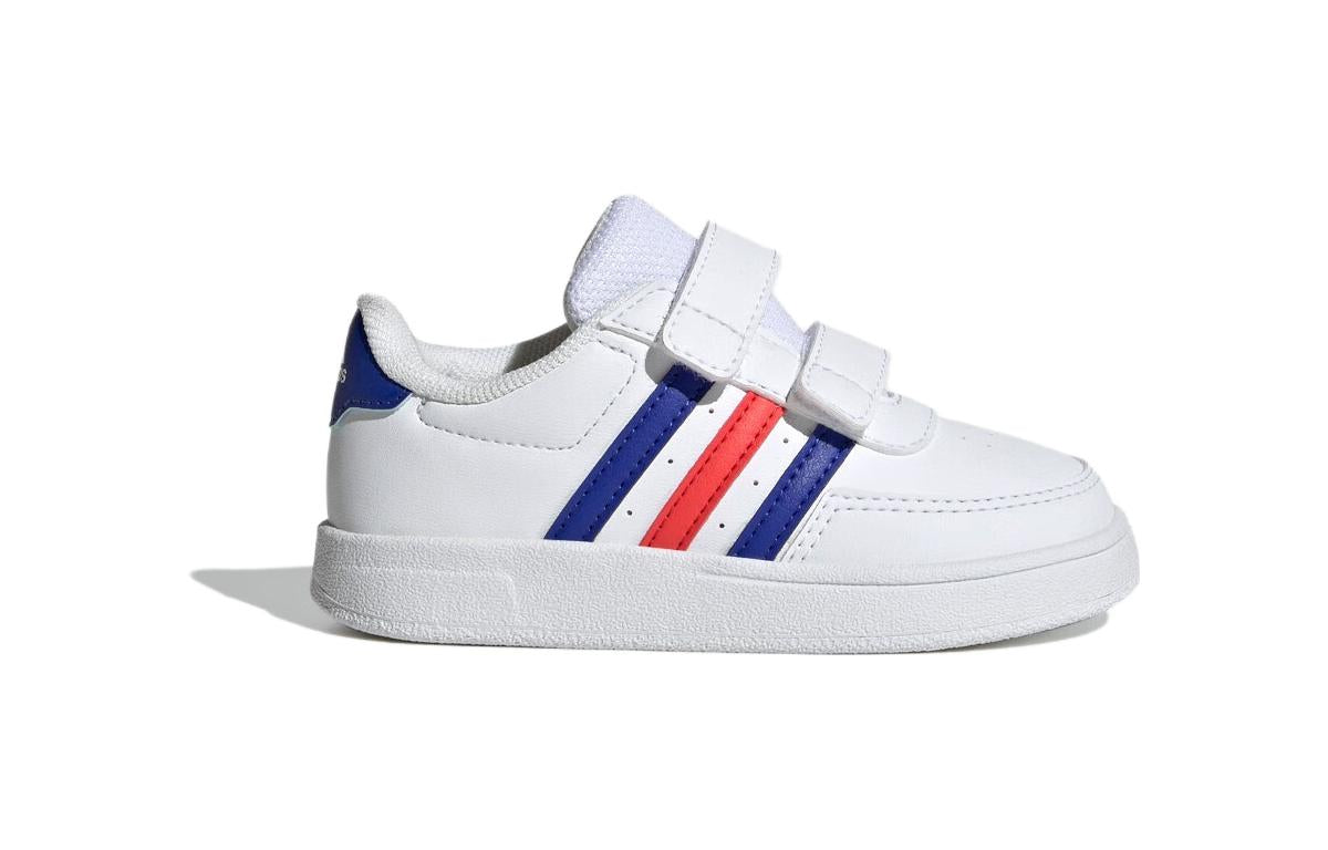 (TD) adidas Breaknet Lifestyle Court Two-Strap Hook-and-Loop 'White Blue Red' HP8971