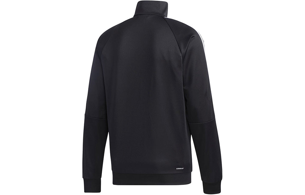 adidas Soccer/Football Training Sports Windproof Stand Collar Jacket Black GD2763