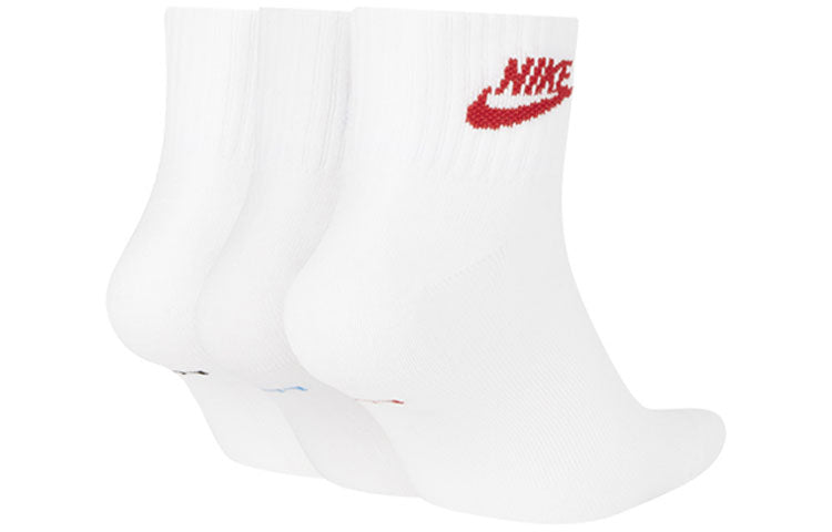 Nike Everyday Essential Ankle Sock(3 Pack) Unisex White SK0110-911