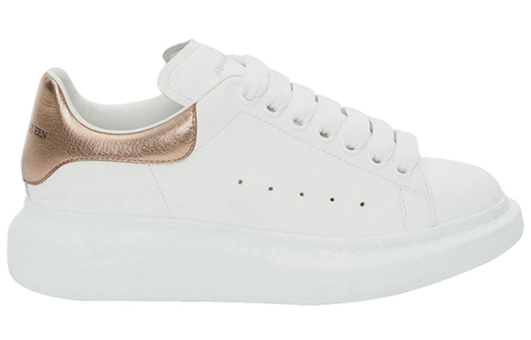 (WMNS) Alexander McQueen Oversized Sneaker 'White Rose Gold' 553770WHFBU9053