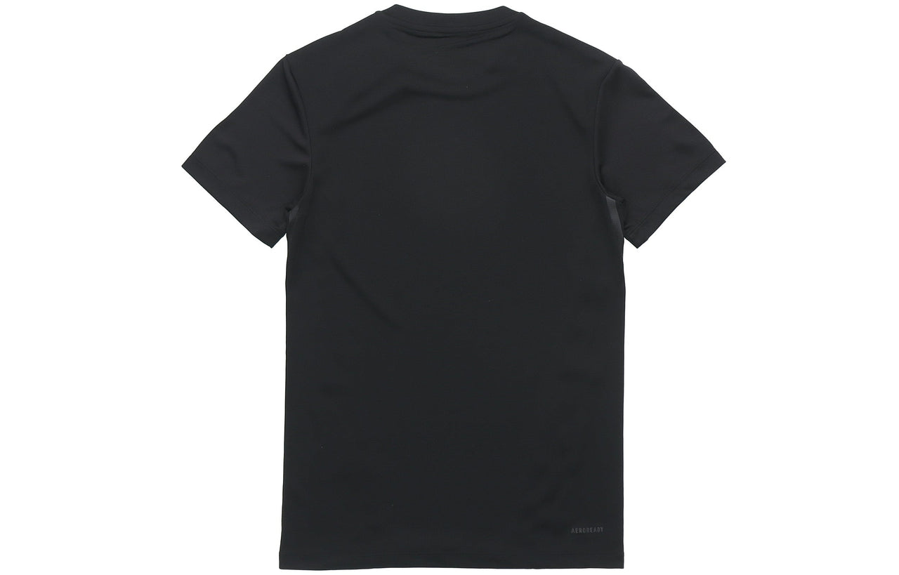 adidas Casual Sports Round-neck Short-sleeve Tee Men Black FL4309