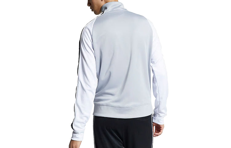 Men's Nike Logo Stand Collar Jacket White AR3140-012
