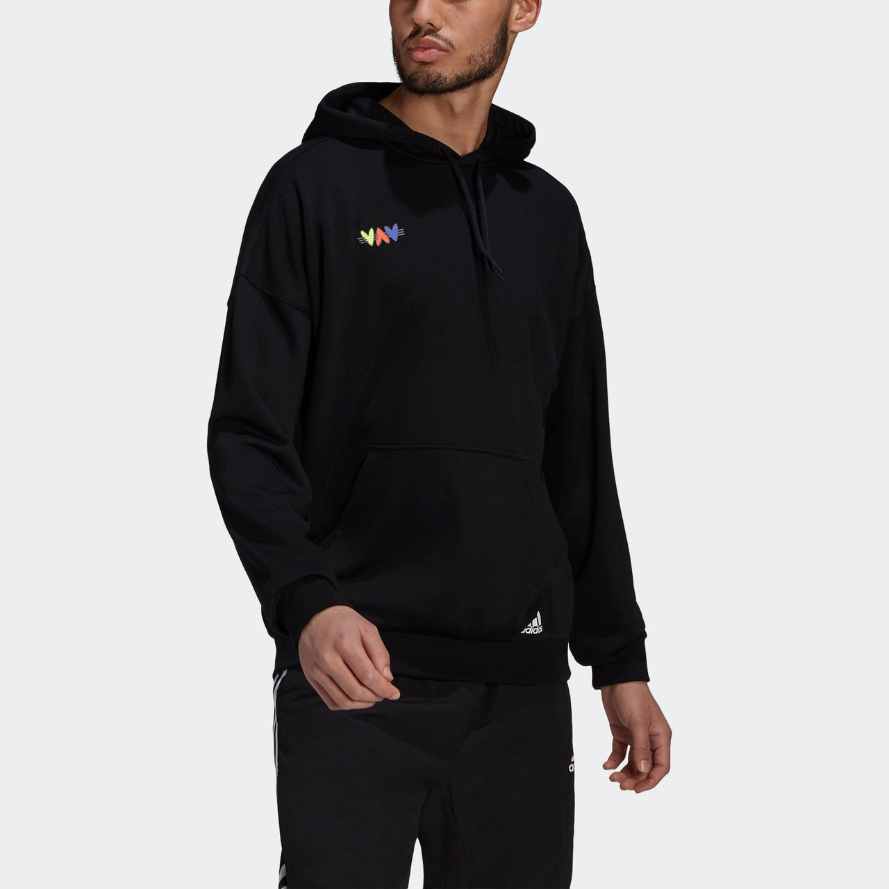 Men's adidas Back Logo Printing Sports Black H61133