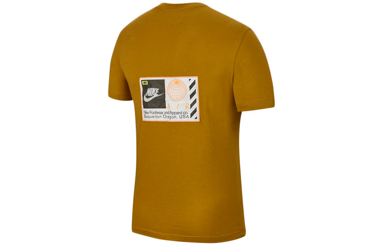 Nike Sportswear Earth Printing Short Sleeve Yellow CT6541-790