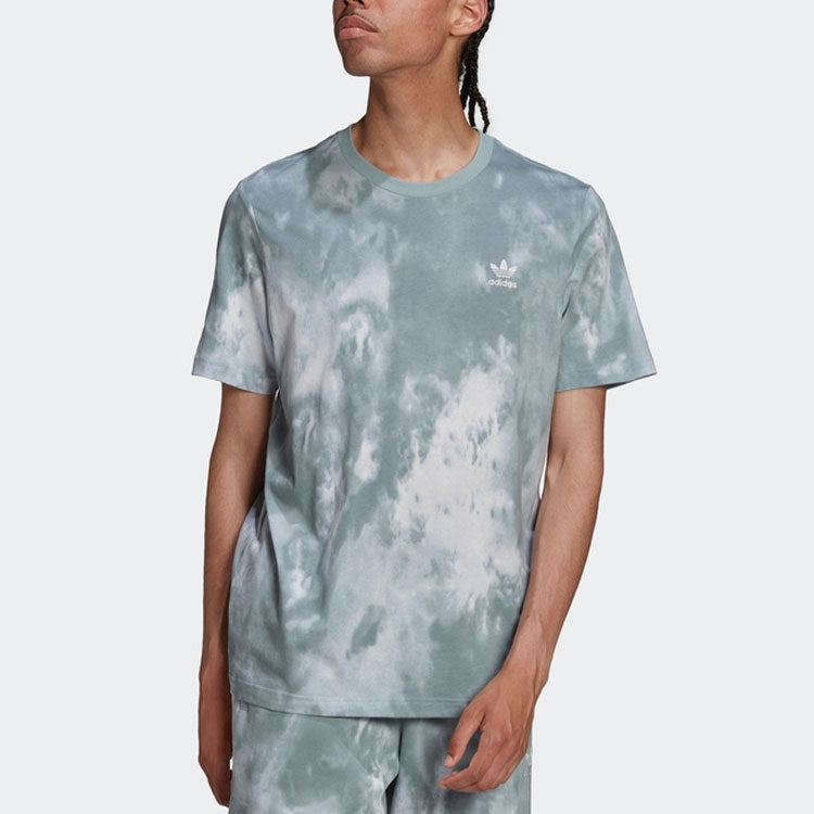 Men's adidas SS22 Tie Dye Sports Home Short Sleeve Colorblock T-Shirt HE9448