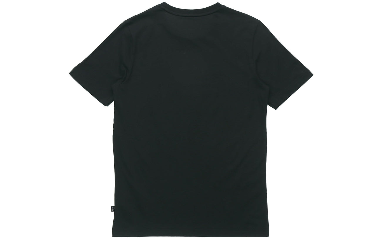 PUMA Big Logo Printed Short Sleeve TEE Black/Gold 586464-60