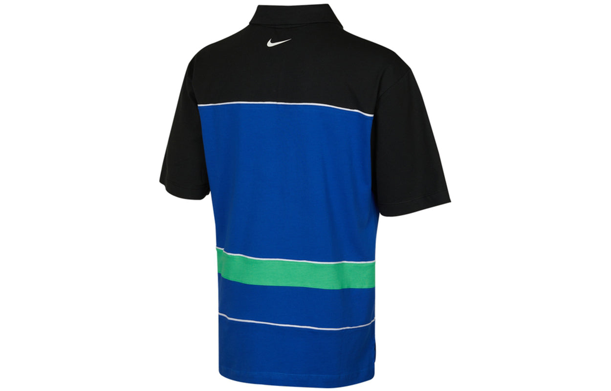 Nike Sportswear Contrasting Colors Athleisure Casual Sports Short Sleeve Polo Shirt Blue DM7918-480