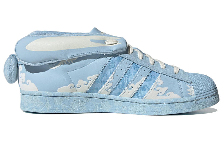 adidas originals Superstar Papercut x Melting Sadness 'Blue White' ID9472