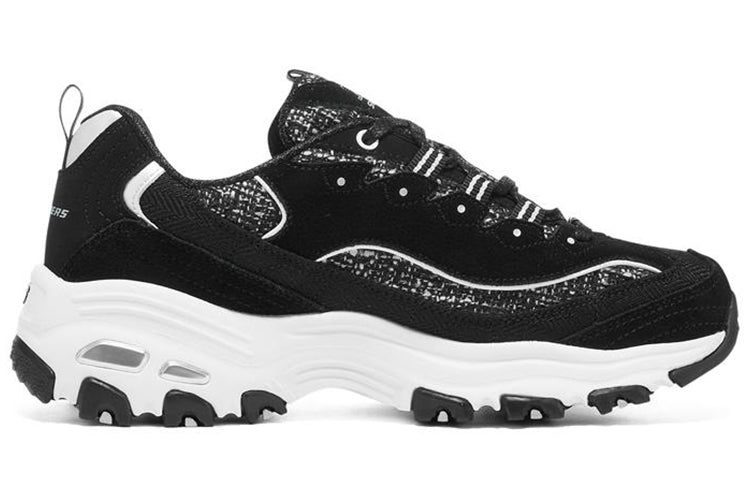 (WMNS) Skechers D'Lites 1.0 'Black White' 149911-BKW