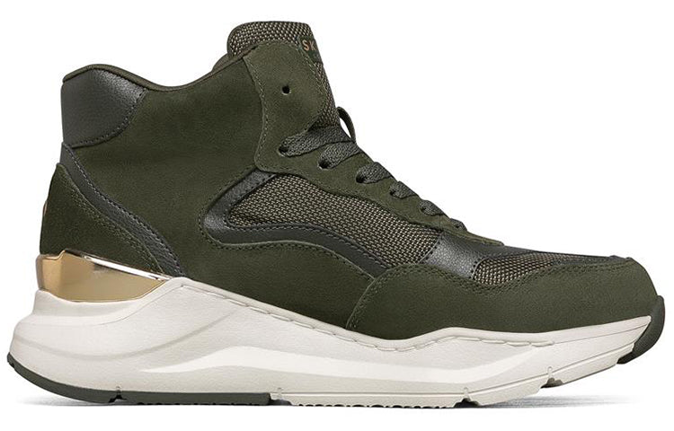 (WMNS) Skechers Rovina High-Top Green 155250-OLV