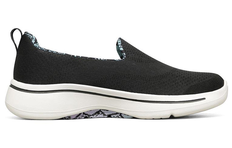 (WMNS) Skechers Go Walk Loafers 'Black' 124475-BKMT