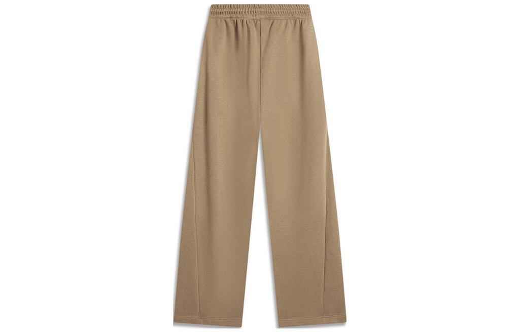 (WMNS) Li-Ning Chinese Culture Loose Fit Knit Pants 'Khaki' AKLT752-3