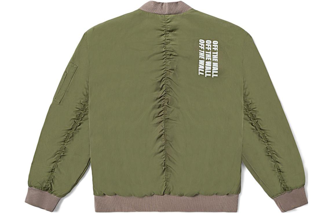 (WMNS) Vans Triple Logo Baseball Jacket 'Green' VN000BZEZBF