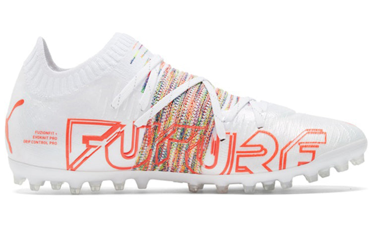 PUMA Future z 1.1 MG Soccer Cleats White/Orange 106377-02