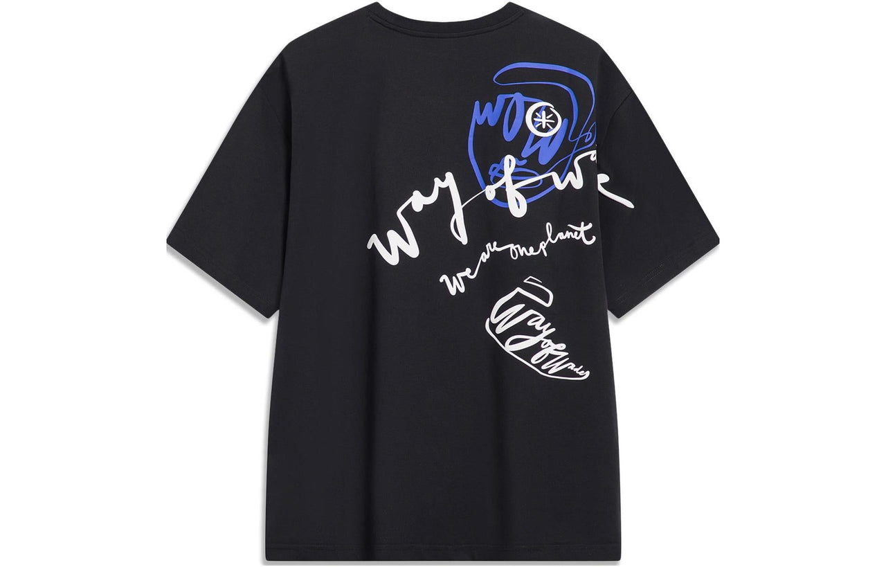 Li-Ning x Salventius Way Of Wade Graphic T-shirt 'Black' AHST339-1