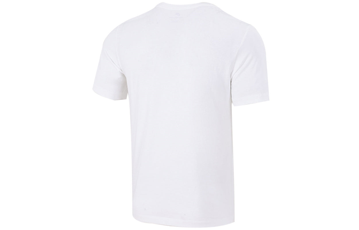 Men's Nike Printing Sports Breathable Round Neck Short Sleeve White T-Shirt DJ1406-100