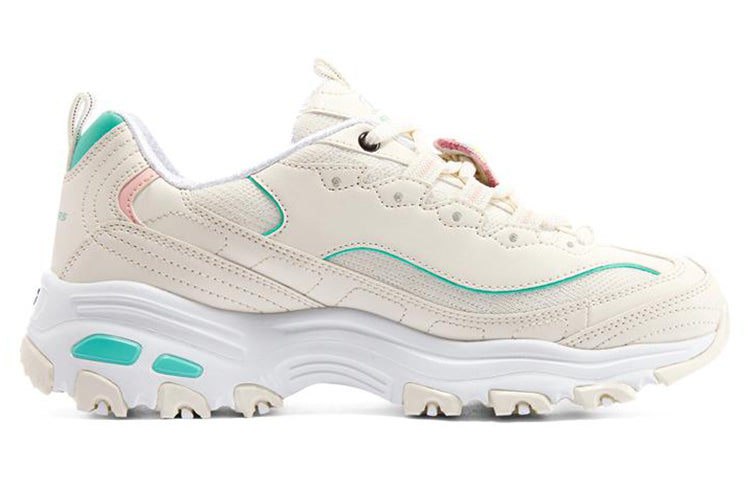 (WMNS) Skechers D'Lites 1.0 'White Teal' 896140-NTMT