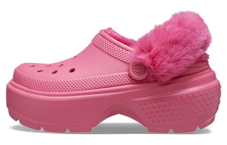 (WMNS) Crocs Stomp Lined Clog 'Hyper Pink' 208546-6VZ