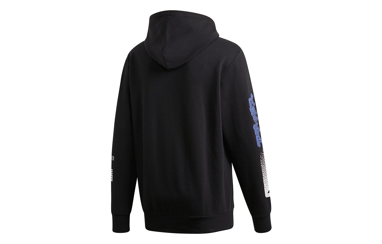 adidas logo Printing Casual hooded Sports Black GI6396