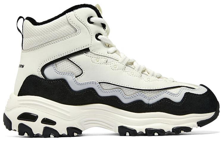 (WMNS) Skechers D'Lites New Lane Sneaker 'White Black Grey' 168026-WGRY