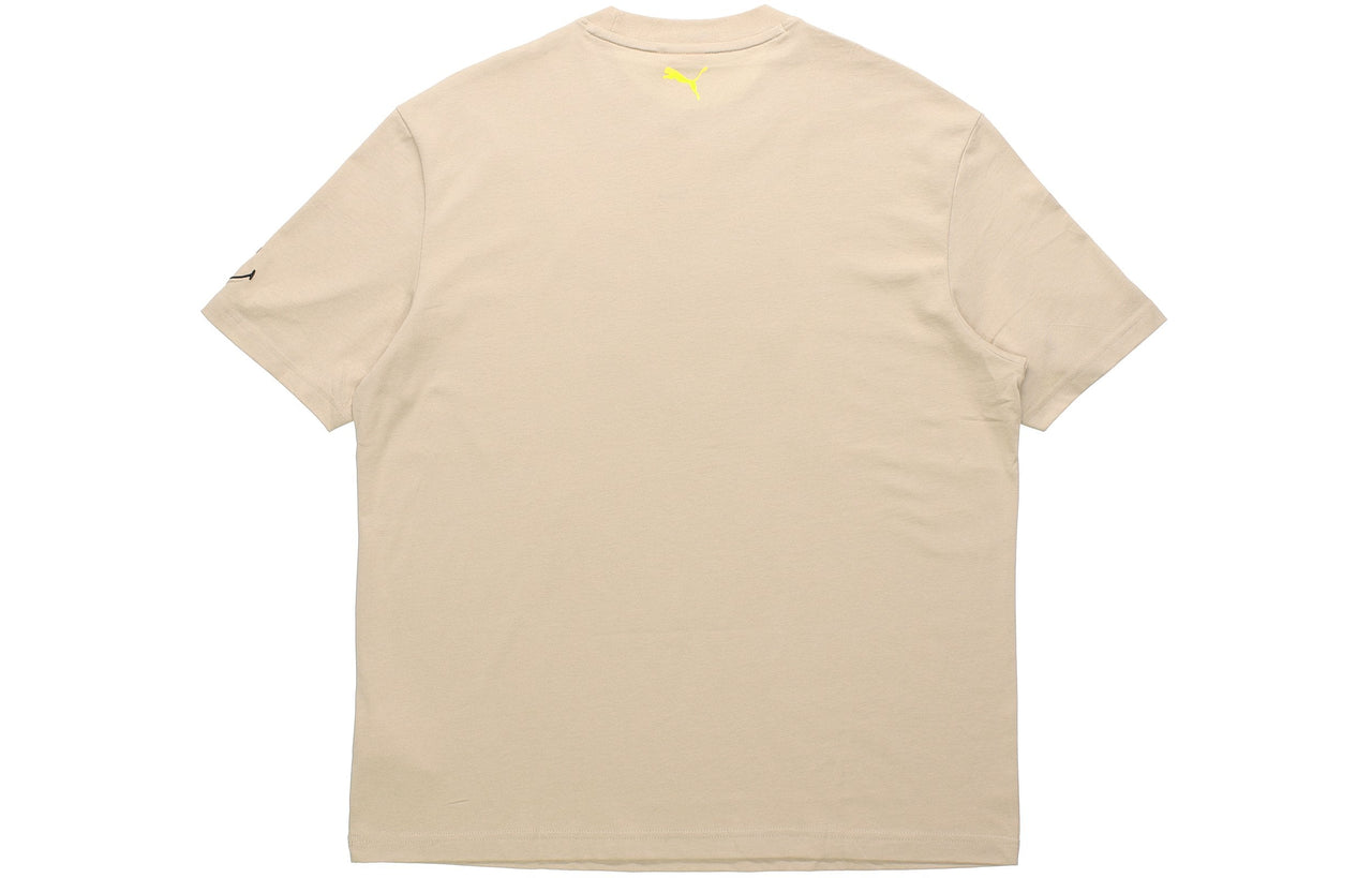 (WMNS) PUMA x Smiley Unisex Sports Round-neck Tee Khaki 532907-12
