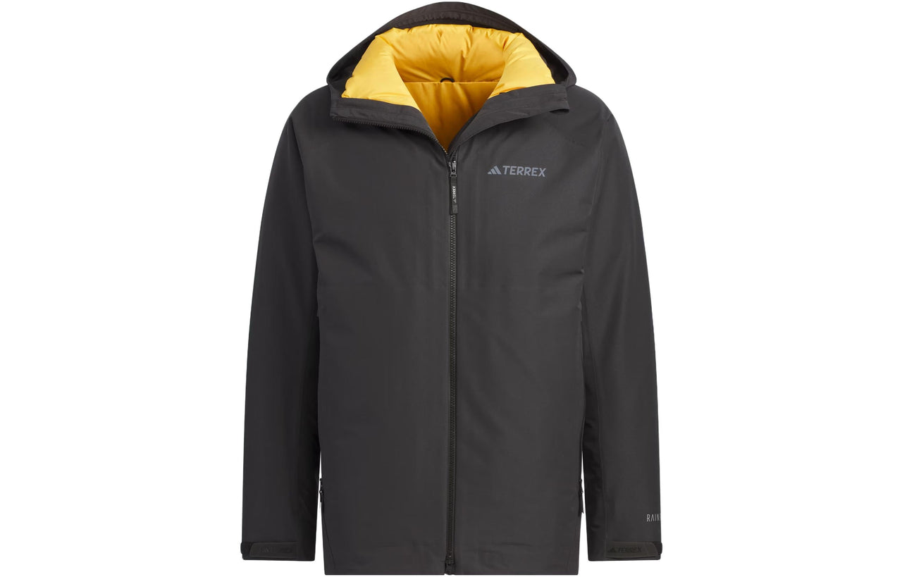 adidas Terrex 3-In-1 Rain.Rdy Reversible Jacket 'Black Yellow' IL8972