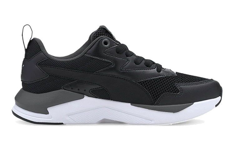 (GS) PUMA X-ray Lite Jr Low Top Running Shoes Black/Grey/White 374393-01
