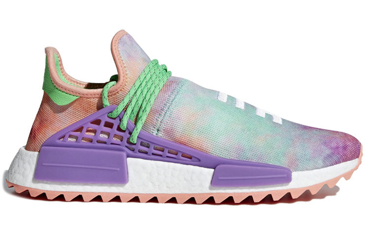 adidas x Pharrell NMD 'Chalk Coral Flash Green-Lab Purple' AC7034