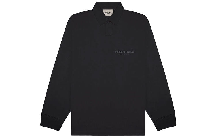 Fear of God Essentials FW20 Long Sleeve Polo Shirt 'Black' FOG-FW20-362