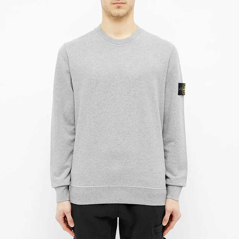 STONE ISLAND Knit Pullover Detachable Gray 721563051-V0M64
