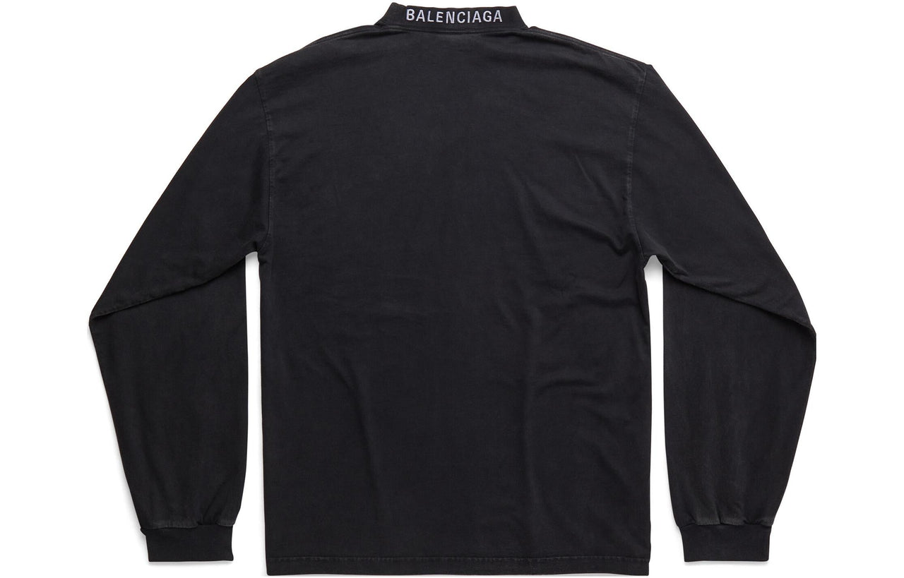 Balenciaga I Love Long Sleeve T-shirt Medium Fit 'Black' 744449TOVH39034