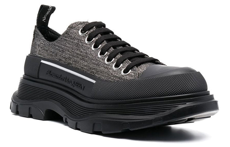 (WMNS) Alexander McQueen Tread Slick Sneakers 'Brown Black' 718376W4US28163