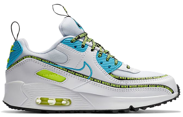 (GS) Nike Air Max 90 SE 'Worldwide Pack - Blue Fury Volt' CV7665-100