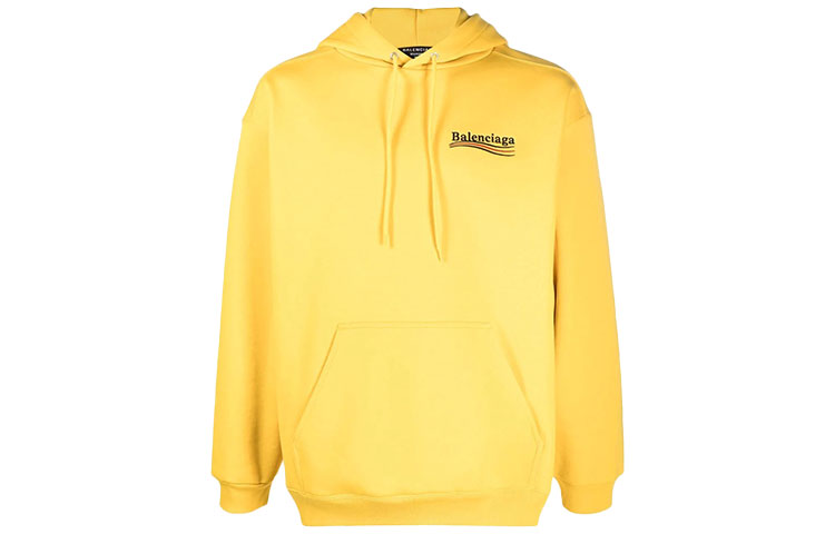 Balenciaga Political Campaign Hoodie Medium Fit 'Yellow' 600583TKVI97442