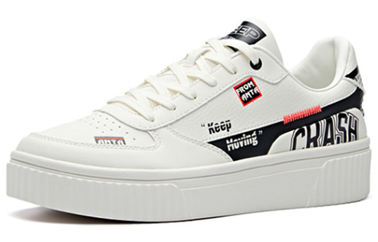 ANTA Skateboarding Series Sneakers 'White Black' 111938021R-4