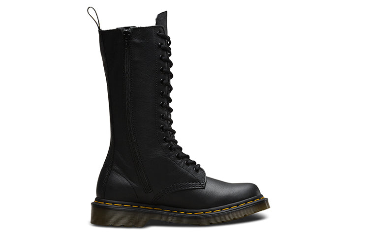 (WMNS) Dr. Martens 1B99 Leather Mid Calf Boot 'Black Virginia' 11820008