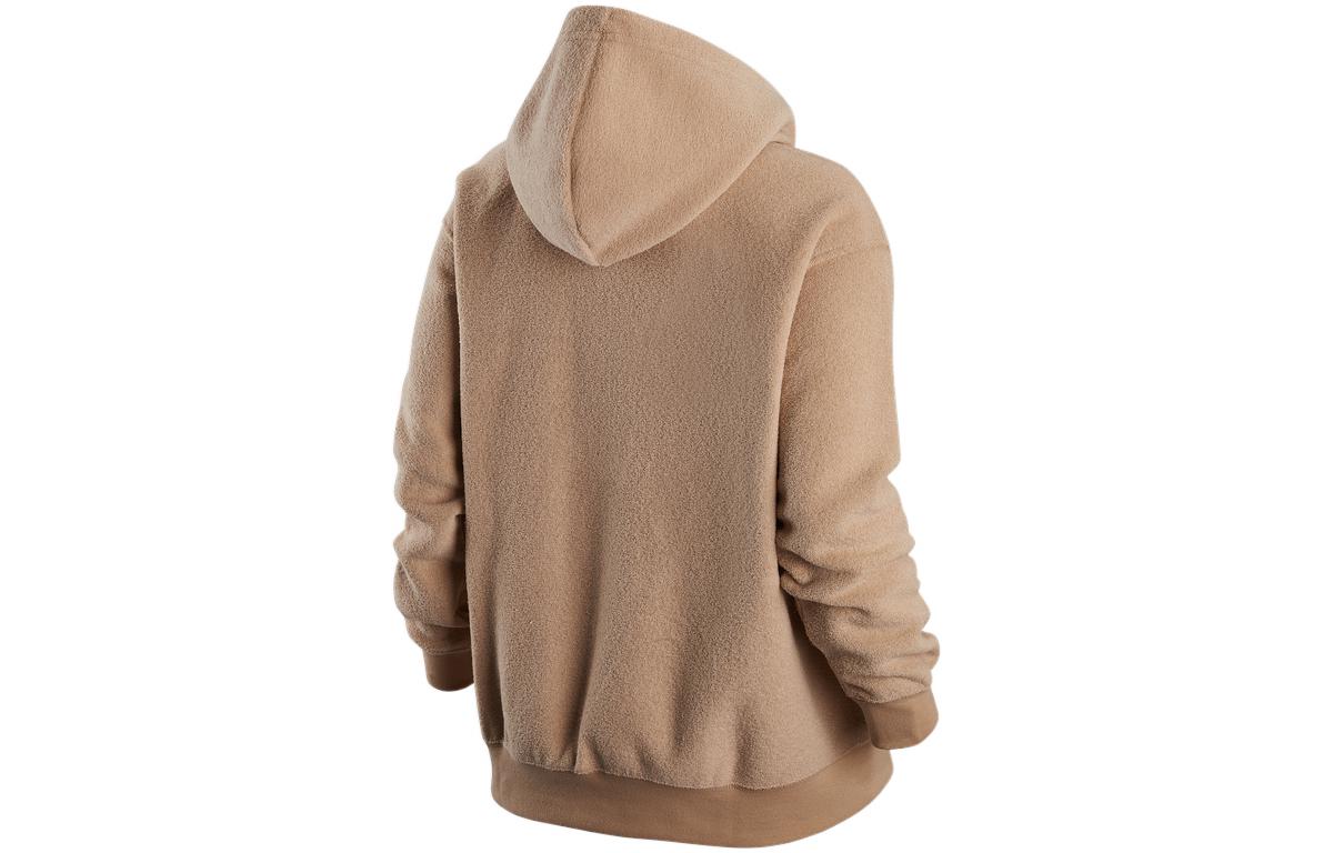 (WMNS) Nike Sportswear Logo Hoodie 'Tan' DV7100-200