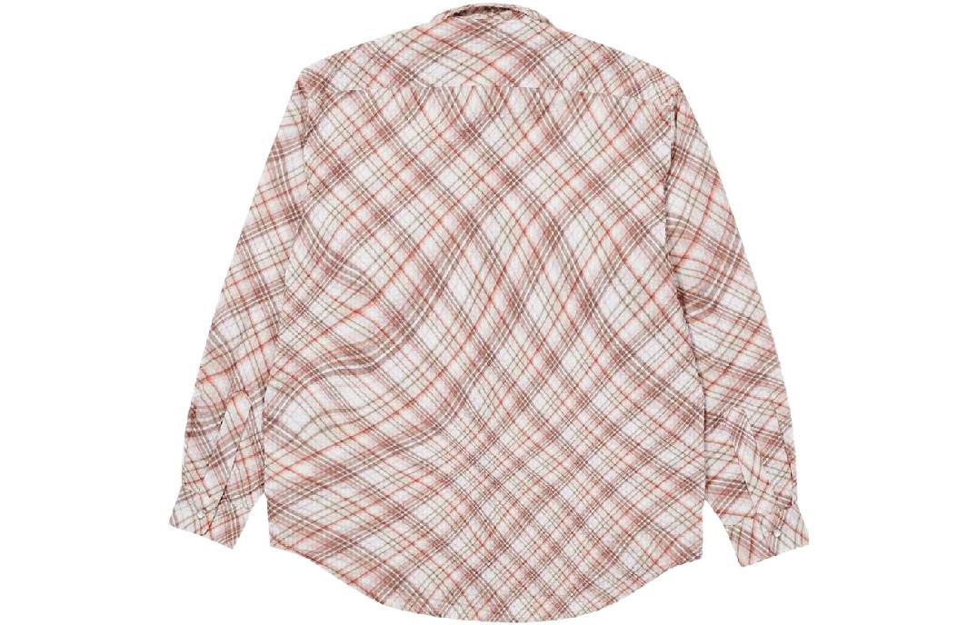 Palace Warp Check Shirt 'Red' P22SHT063