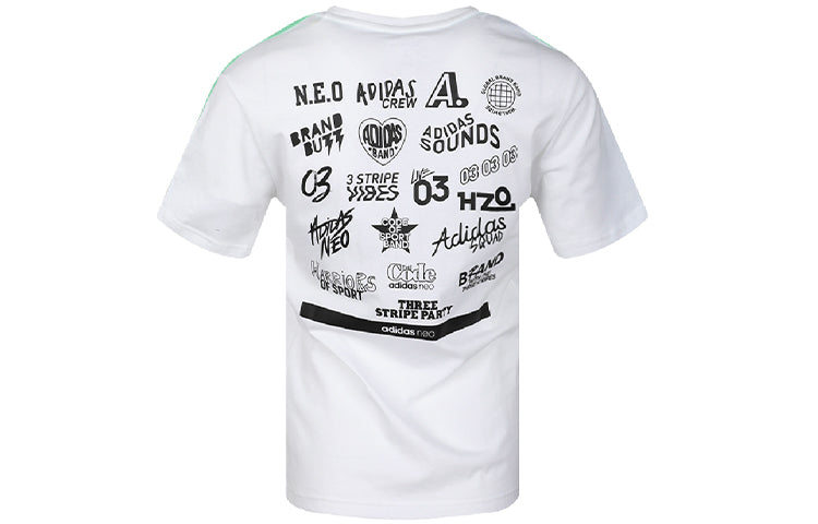 (WMNS) adidas neo Faves Round Neck Short Sleeve White FP7314