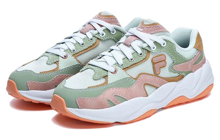 (WMNS) FILA FUSION FLASH Sneakers 'White Green Pink' T12W321101FWM