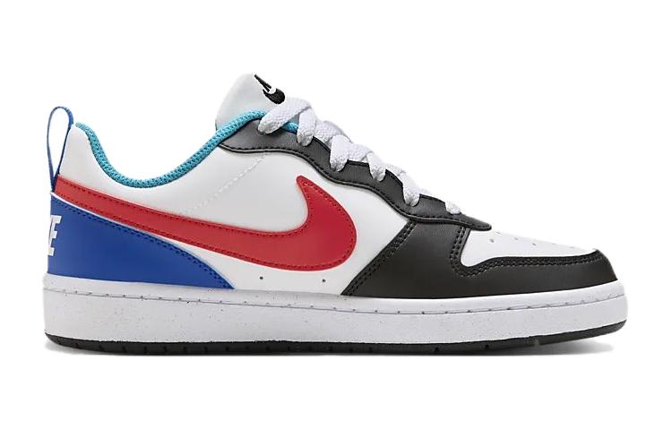 (GS) Nike Court Borough Low Recraft 'White Red Black Blue' HF0742-161