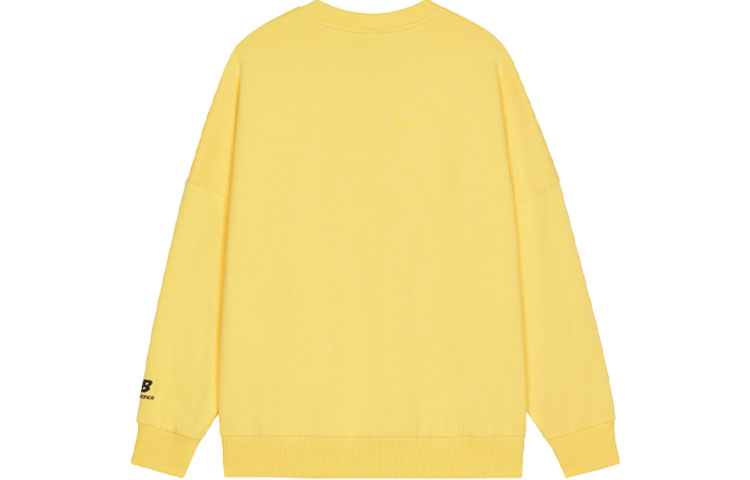 New Balance Men's New Balance Logo Printing Knit Sports Round Neck Pullover Yellow AMT13365-LHZ