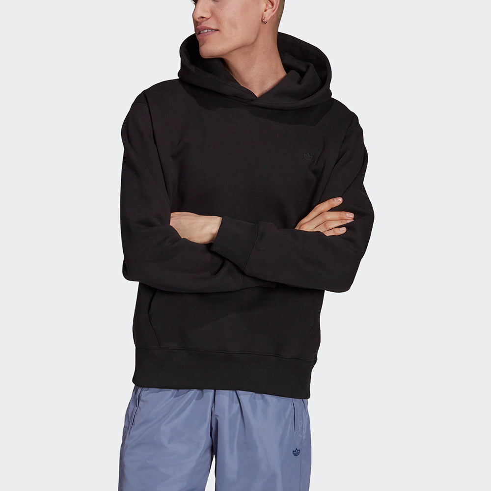 Men's adidas originals C Hoody Solid Color Fleece Lined Stay Warm Sports Black H11377