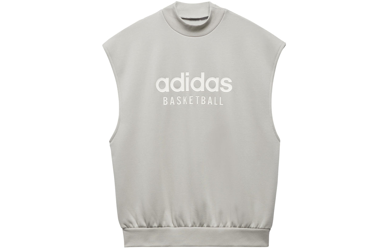 adidas Basketball Sleeveless Sweatshirt 'Grey' IA3416